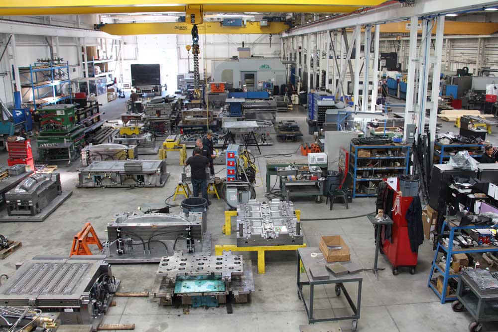Mold manufacturing shop floor at Superior Tool